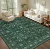Alfombra estilo persa de cachemira sintética transfronteriza, tapete plegable para el suelo, alfombra de área grande de cobertura total para sofá y mesa de café, alfombra para sala de estar