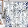 Cortina de ducha para fiesta de Navidad de Amazon Temu, superventas, con estampado digital de un árbol de Navidad, un diseño simple y elegante para uso en el hogar y el baño