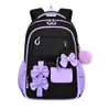 Nueva mochila transfronteriza para estudiantes de primaria, lindo conjunto de tres piezas con lazo, mochila escolar para niñas, gran capacidad, mochila reductora de peso