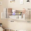 Estantería de pared para dormitorio, estantería de pared sin taladro, estante de pared para mesita de noche de dormitorio, estantería de pared para litera