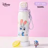 Taza isotérmica de acero inoxidable 316 de Disney para niñas, vaso de agua de aspecto elegante, especial para estudiantes de secundaria, vaso con popote para escuela primaria
