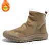 2024 Inverno forrado de lã Martins de cano alto masculino elegante para todos os jogos, calçados de algodão quente e espesso, calçados de proteção de trabalho antiderrapantes, sapatos masculinos
