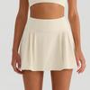 Falda Pantalón de Bádminton de Media Longitud Secado Rápido a Prueba de Sol para Primavera y Verano, Pantalones Cortos de Tenis, Capa Base Antiexposición, Pantalones Cortos de Yoga de Cintura Alta para Correr al Aire Libre