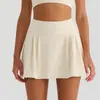 Falda de Tenis a la Cintura Personalizada para Mujer con Pantalones Cortos de Seguridad Integrados para Prevenir la Exposición, Falda de Golf, Etiqueta Privada ODM, Muestreo