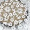 Tecido para Vestido de Renda Bordado Pesado Seda Amassada Lantejoula Moda Europeia e Americana Nova Primavera/Verão para Mulheres