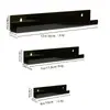 Estante de Vinilos Transfronterizo Montado en Pared Acrílico Transparente Estantería para Libros Infantiles Estante Flotante de Acrílico para Discos con Agujeros