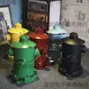Estilo industrial de hierro retro personalidad creativa hidrante de incendios grande con tapa pie cubo de basura de metal sala de estar exterior barril