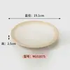 Estilo Natural Melamina Imitação Porcelana Comercial Churrasqueira Panela Quente Prato de Arroz Bonito com Design de Borda Único, Prato Redondo, Prato Retangular