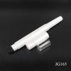 Tubo de plástico blanco para lápiz de cejas con cepillo material de embalaje cosmético redondo giratorio vermicelli tubo vacío suministro