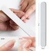 Herramienta para uñas, lima de uñas de doble cara con forma de media luna, lima para manicura, lima para frotar y quitar uñas.