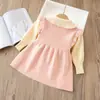 Vestido Suéter de Niña 9 Oso de Dibujos Animados Vestido Suéter Infantil