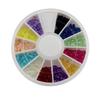 Caja de Diamantes Pequeños joyería para uñas herramientas para uñas 2.0mm color Perla set de plato giratorio 12 colores Perla