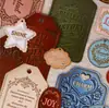 Paquete de Pegatinas de Tarjeta Dura Retro.Story, Serie de Cuero de Vaca Texturizado, Collage DIY con Tema de Piel de Vaca Simulada, Incluye 14 Piezas