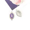 Colgante Pequeño de Aleación Vintage con Strass Blanco K para Goteo de Aceite de Tres Agujeros 16X20mm Accesorio de Joyería para Pulsera, Arete, Llave DIY
