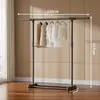 Perchero de pie para el hogar, dormitorio, balcón, dormitorio, tendedero simple, poste único, barra de secado interior