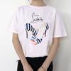 2023 novo homem japonês salto alto menina anime camiseta de manga curta masculina e feminina gola redonda