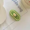 Pasador de Ganchillo de Lana Hecho a Mano DIY Orejas de Conejo Lindas Pasador Estéreo de Hierba Flor Pasador BB de Lana Hecho a Mano