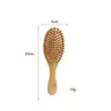 Pente de Massagem com Almofada de Ar para Meridianos da Cabeça Doméstico Pronto para Uso do Fabricante para Mulheres com Cabelos Longos, Pente Grande de Bambu Portátil Anti-Estático para Alisar Cabelos
