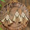 Estilo étnico bohemio atrapasueños pendientes de borla hechos a mano cadena para suéter colgante accesorios otoño e invierno
