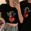 Design Novo Primavera e Verão 2024 T-shirt feminina de manga curta estampada em desenho animado manga meia manga top folgado estilo bf moda ins