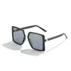 Gafas de Sol Estilo Nuevo para Mujer, Moderno Marco Grande Patrón de Espiga, Versátiles de Moda con Personalidad para Mujer, Uv400