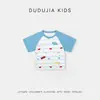 [Colección de Camisetas de Verano] Ropa de Bebé Dudu Home para Niños Manga Corta Nuevos Conjuntos de Verano Tops para Niños y Niñas Ropa Infantil