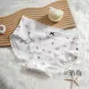 Ropa Interior de Algodón Puro de Fábrica para Mujer Estilo Retro Británico Académico Juvenil Bragas Triángulo 10A Entrepierna Antibacteriana Ropa Interior para Dama