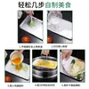Plato Plano Cuadrado Estilo Japonés de Acero Inoxidable Bandeja Engrosada para Cocer al Vapor Fideos de Arroz Bandeja para Hornear de Cocina 304 Bandeja para Recoger Agua de Cocción