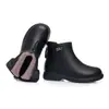 Zapatos cortos de cuero para madre con forro polar cálido, venta al por menor, un par, zapatos de algodón suave de suela gruesa, botines cortos de suela blanda, otoño e invierno, personas de mediana edad y ancianos