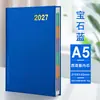 Planificador de Horarios Transfronterizo 2027 Cubierta Dura A5 con Estampado Dorado Plan Diario de 365 Días Manual de Eficiencia Admite Personalización de Logo