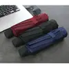 Paraguas grande reforzado de 10 varillas para hombre y mujer, a prueba de viento, doble uso para lluvia y sol, paraguas plegable de plástico negro, paraguas de regalo de negocios a prueba de sol doble