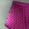 Saco plástico bolha metalizado de alumínio Fabricante de embalagens para presentes Envelope expresso bolha de filme laser composto Saco de espuma colorido