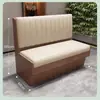 Sofá de cabina comedor comercial tienda de agua de azúcar cocina privada restaurante japonés cabina de pared restaurante de alta gama mesa y silla estilo montaña y salvaje