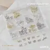 Joyería para Uñas Metal Lazo Ballet Cinta Lazo Corbata Calado Aleación Accesorios para Uñas Caja de 12 Compartimentos