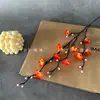 Serie de Flor de Ciruelo Simulada 3D: Pequeña Rama de Ciruelo de Invierno de Tres Púas para Decoración de Sala de Estar en Casa y Accesorios de Fotografía, Flor de Ciruelo Blanca
