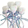 Decoración de Pastel Adorno de Amor Enchufe de Moño Bola de Lentejuelas Inserto de Decoración de Pastel Decoración de Mesa de Fiesta para Postres