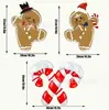 Decorações de Árvore de Natal para Pátio e Jardim de Homem de Gengibre Fofo Novo Transfronteiriço de Natal de 2025