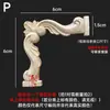 Talla en madera de Dongyang aplique de madera maciza esquina de puerta de gabinete flor celosía estilo europeo pared de fondo pieza de flor de madera adorno diagonal en stock para bodas