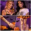 Nuevas Pegatinas de Tatuaje de Cicatriz Realistas Transfronterizas Pegatinas de Cara de Horror de Halloween Cicatrices Sangrientas Pegatinas de Cicatriz para Fiestas de Bromas