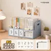 Suporte de livro multifuncional para colocar livros na mesa, porta-livros de mesa, cronômetro regressivo, porta-canetas para autodisciplina, armazenamento de livros e ferramenta de fixação de livros