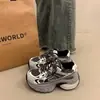 Tenis gruesos para mujer, colección primavera 2026, estilo nuevo, suela de plataforma, que aumentan la altura, a la moda, malla transpirable, zapatos casuales
