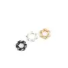 Espaciador retorcido de circonita chapado en oro de 14 quilates, 11 mm, rueda espaciadora de agujero grande hecha a mano para DIY, accesorios para abalorios de joyería
