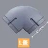 45 tipos de accesorios para mamparas de pantalla 320 piezas de combinación para cabinas de estación de trabajo de escritorio de oficina tira de sellado de aleación de aluminio cubierta de hebilla para pata de mesa
