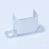 Accesorios para Barandillas Conectores Soporte en Z Barandilla de Balcón Tubo Cuadrado Fijación Hebilla en U Clip para Tubo Montado en Pared Hierro Forjado Acero Zinc