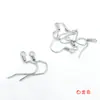 Ganchos para Orejas en Forma de U con Textura, Chapados en Cobre Dorado, de Fuerte Retención de Color, Accesorios para Pendientes Hechos a Mano DIY