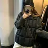 Otoño/Invierno 2026 Nuevo Chaleco Holgado con Cuello Redondo y Cordón para Mujer Estilo Coreano Tallas Grandes Chaleco Corto Chaqueta de Algodón Ropa de Abrigo Tendencia