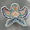 Patches Bordados Hanfu, Patches de Tecido de Pipa, Patches de Lírio, Patches Bordados Étnicos, Patches Termocolantes Estilo Nacional Andorinha, Acessórios