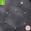 Nova Pulseira de Moissanite Cintilante de Estilo Simples da Yinziyun com Pingente em Prata de Lei S925