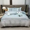 Conjunto de quatro peças de seda lavada para comércio exterior, com relevo, lençol de gelo de verão, capa de edredom, conjunto de lençol com elástico, roupa de cama têxtil para casa