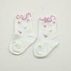 Calcetines para Bebé Recién Nacido de Media Pantorrilla Primavera y Otoño Sin Costuras Sueltos Estilo Princesa Floral Calcetines para Niña Fabricante Mayorista